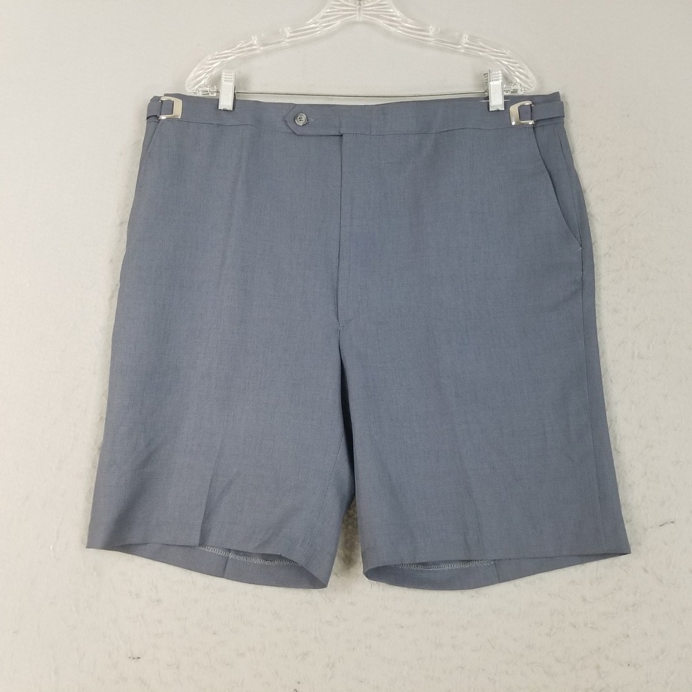 Island Club Shorts Mens 40 Blue Vintage Adjustable Waist Band Golf Dress NWT